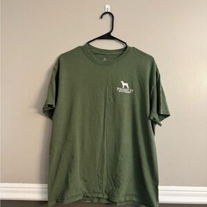 Men’s Straight Up Southern Olive Green Tee: L
